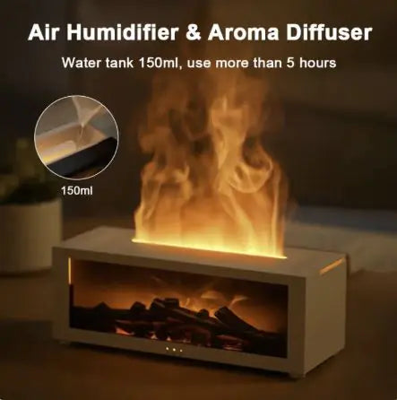 3D Flame Oil Diffuser Humidifier